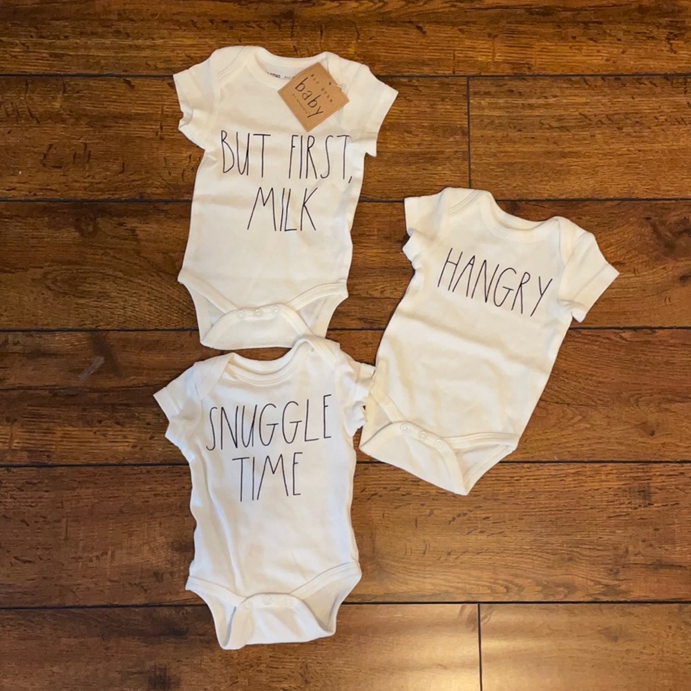 Rae Dunn Baby Onsies